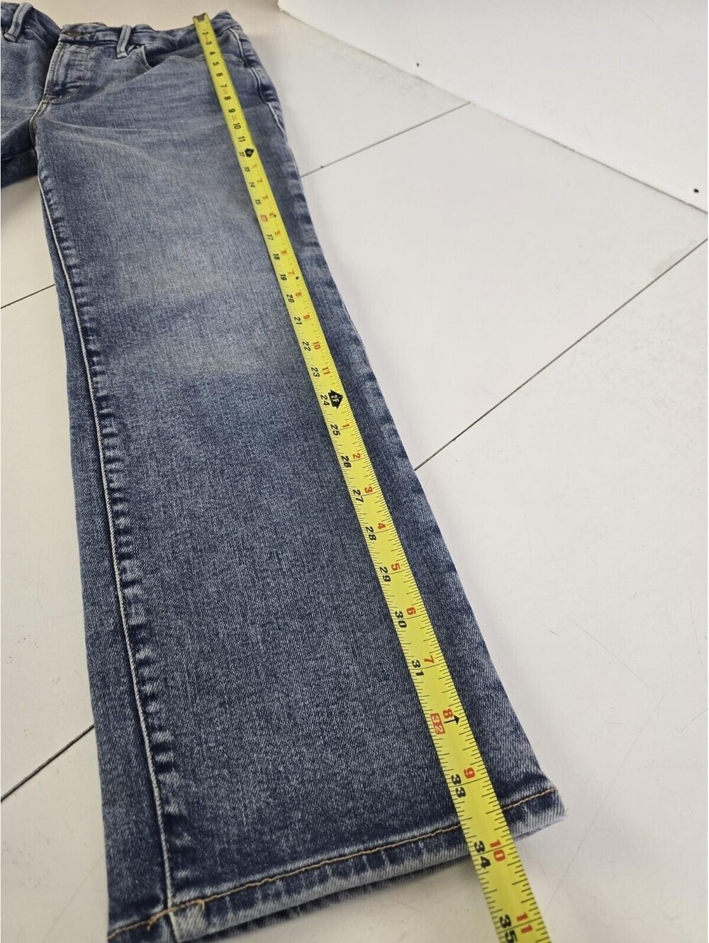 Good American Good Curve Straight Leg Jean Size 6/28 ( 24" Inseam) - Picture 11 of 14